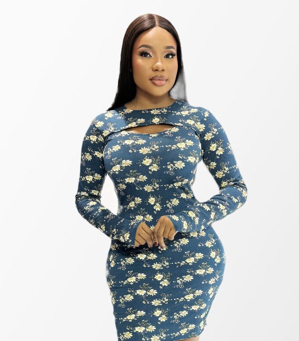 YOU ROCK CUT OUT SHORT DRESS