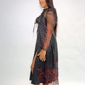 TWO TONE CHIFFON DRESS