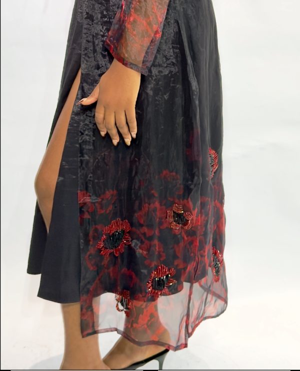 TWO TONE CHIFFON DRESS